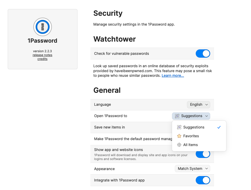 View all items using chrome browser extension r/1Password